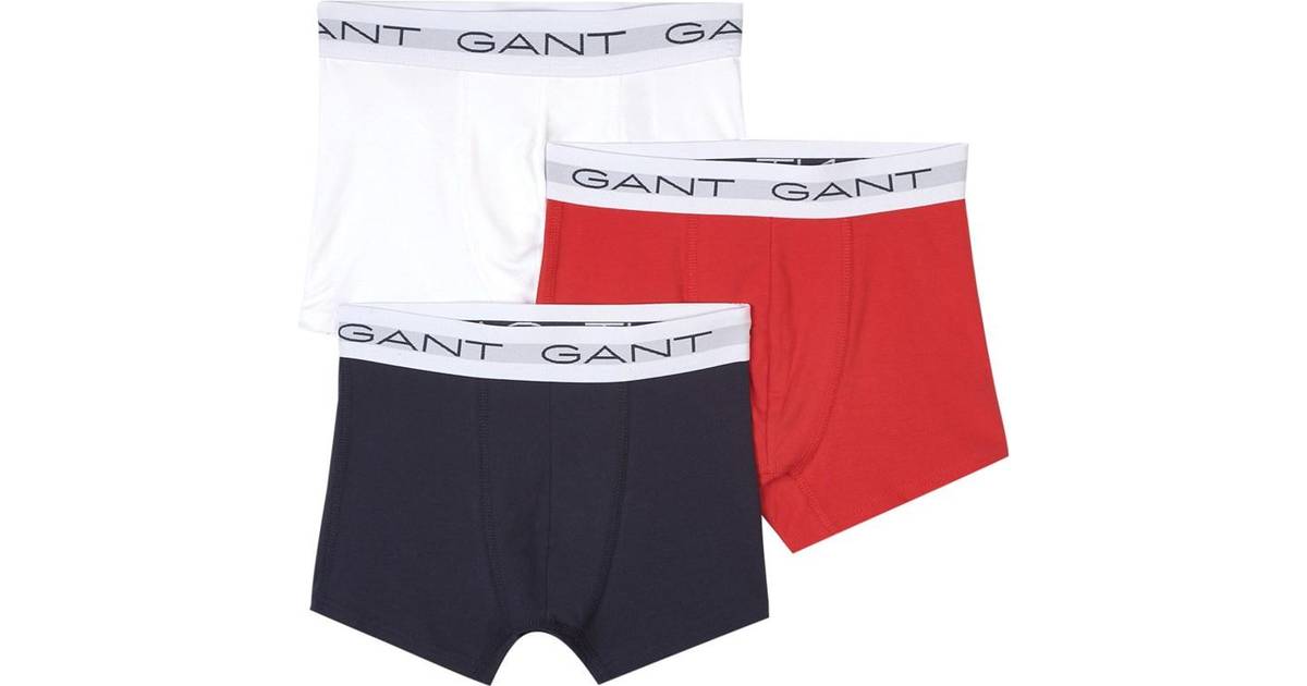 Gant Teen Boy's Trunks 3-Pack - Multicolor • Se pris