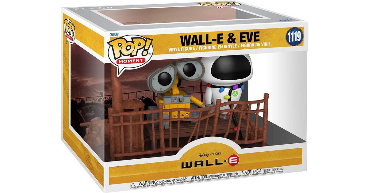 Funko Wall-E POP Moment! Actionfigurer 2-Pack Wall-E & Eve 9 cm • Pris »