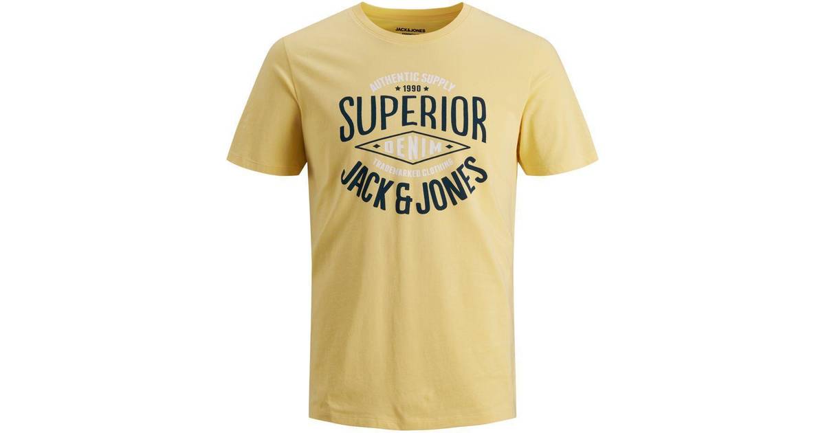 Jack & Jones Logo Decorated T-shirt - Yellow/Mellow Yellow • Pris »