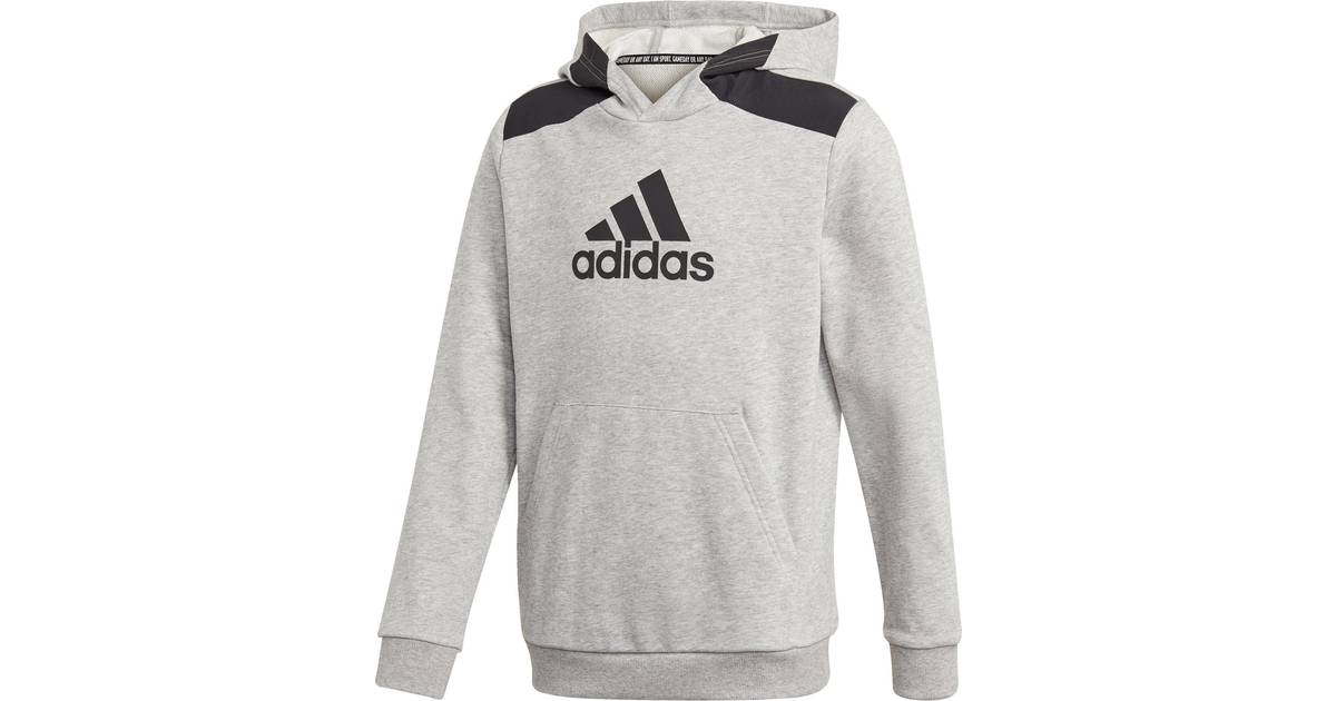 Adidas Sweatshirt med huva JR Badge of Sport gj6631 (165-176 cm) • Pris »