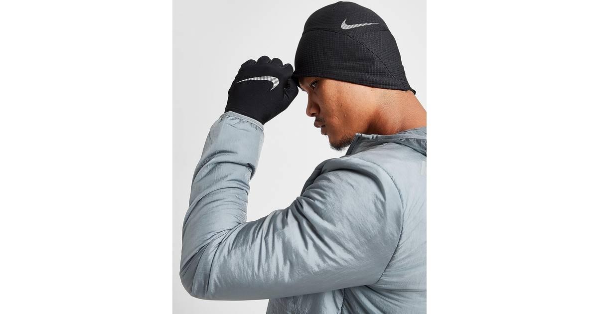 Nike Essential Running mössa & handskar BLACK/BLACK/SILVER Herr • Pris »
