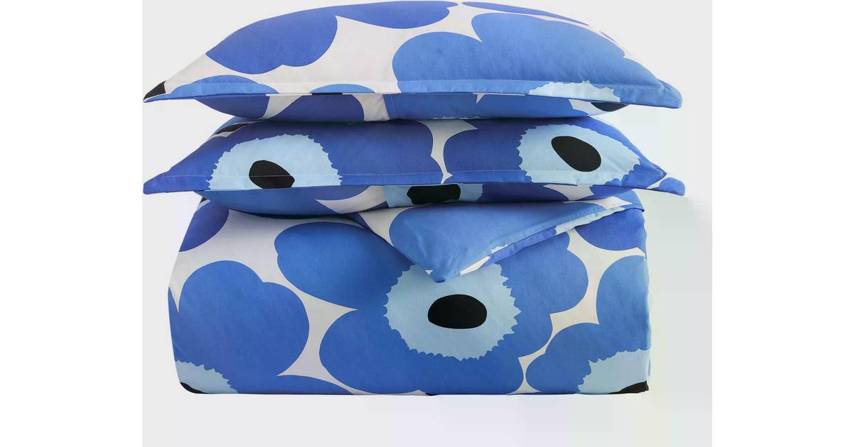 Marimekko Unikko Sängöverkast Blå (218.44x172.72cm) • Pris »