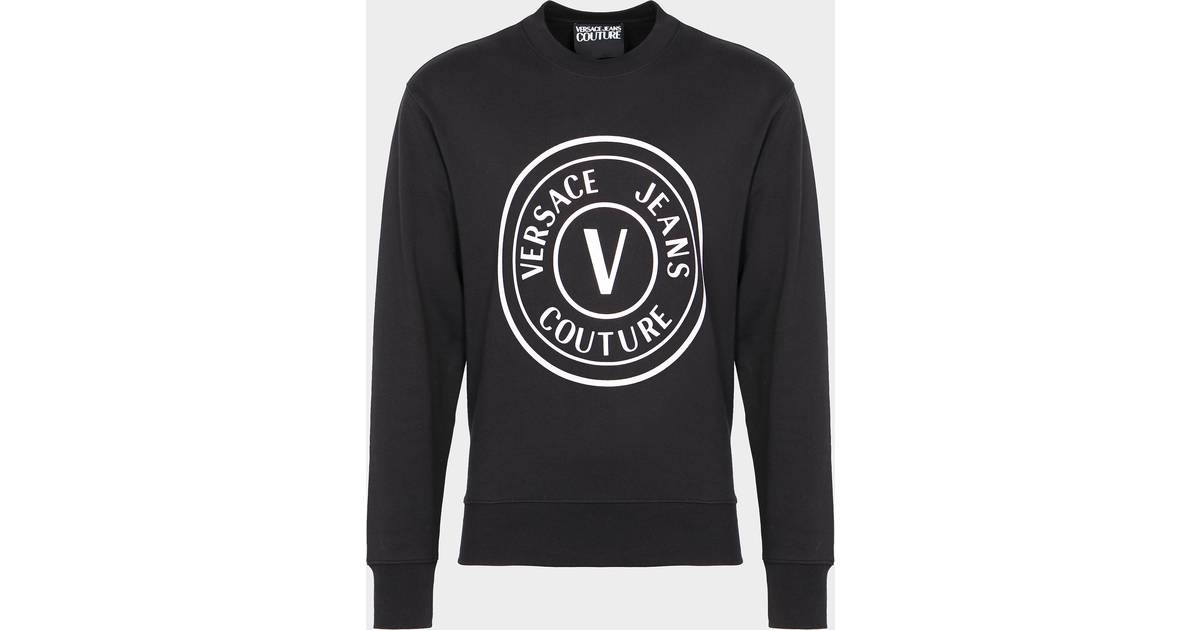 Versace Jeans Couture – sweatshirt med regnbågsskimrande logga-Svart/a •  Pris »