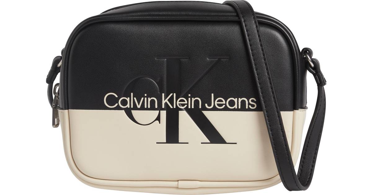Calvin Klein Jeans Axelremsväska 'Hero' svart beige One Size • Pris »