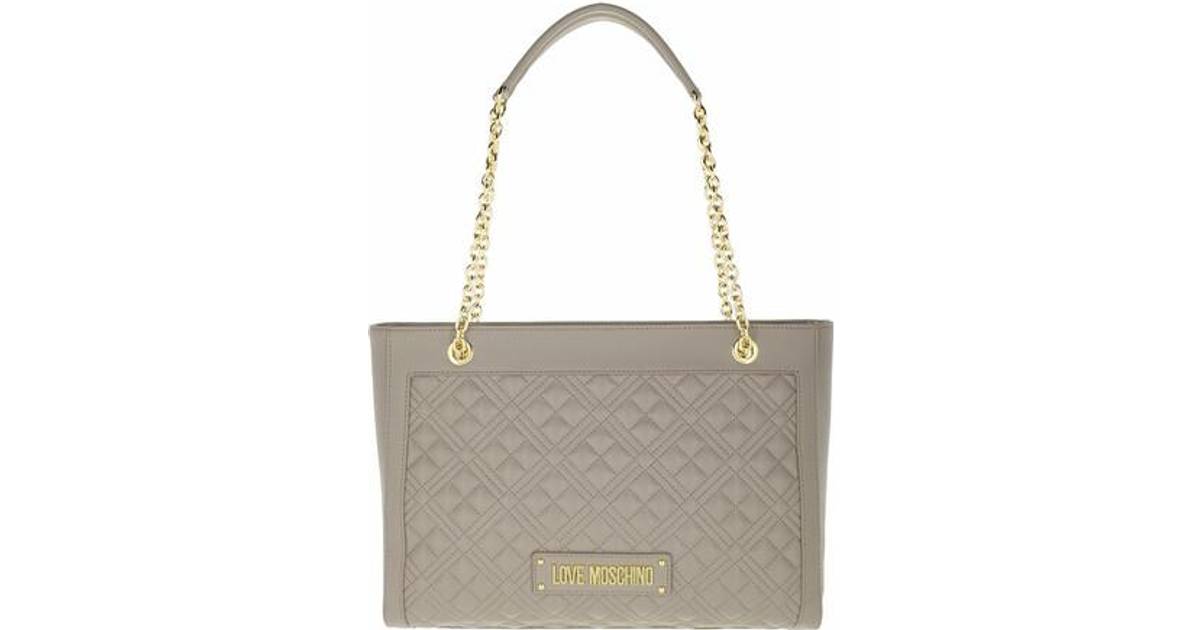 Love Moschino Quilted Tote Bag - Beige • Se priser »