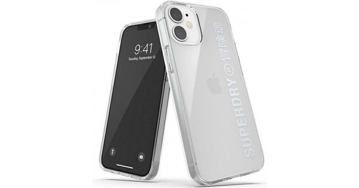 Superdry Snap iPhone 12 Mini genomskinligt fodral Silver 42590 • Pris »