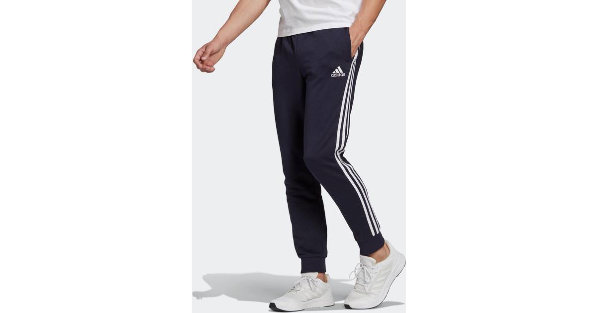 Adidas Men's Fitness Synthetic Straight-cut Jogging Bottoms • Pris »