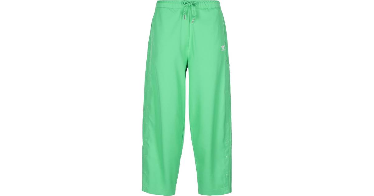 Adidas Originals – Gröna, avslappnade byxor med tryckknappar-Blå • Pris »