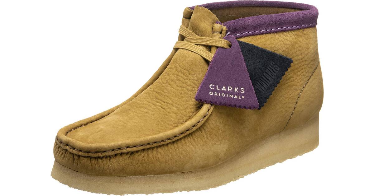 Clarks Originals Wallabee Boot. Oakmoss Combi, D, Dam Snörskor