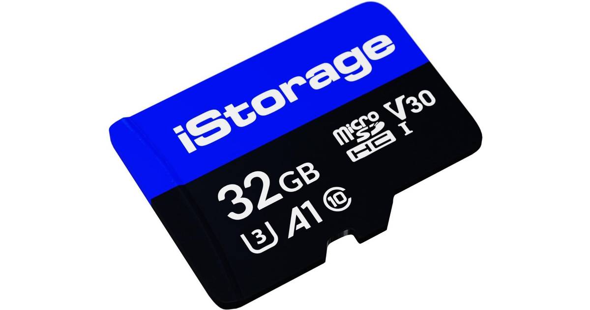 IStorage MicroSDHC Class 10 UHS-I U3 V30 A1 100/95 MB/s 32GB • Pris »