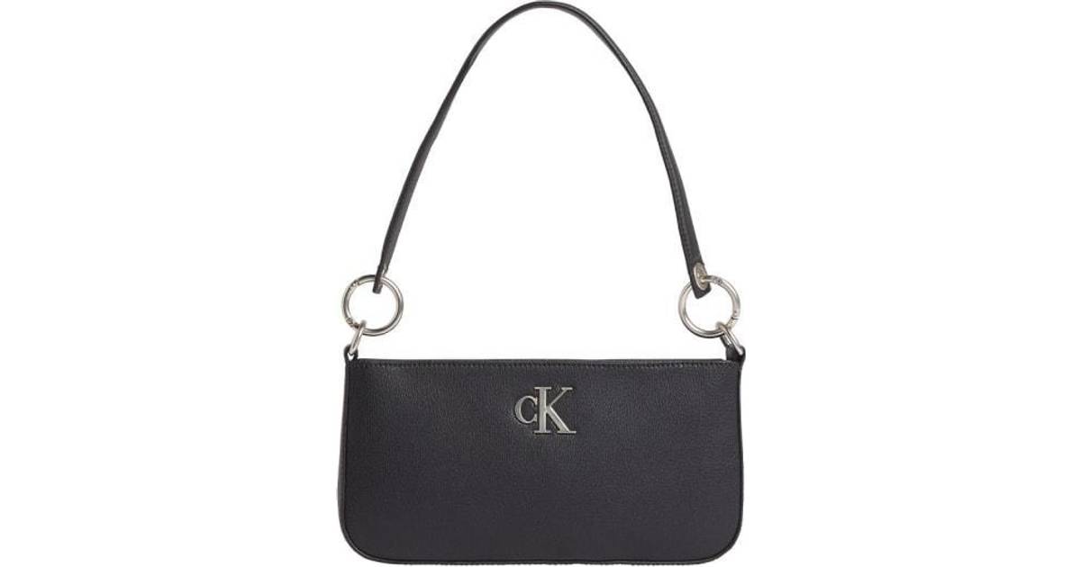 Calvin Klein Minimal Monogram Shoulder Bag Svart • Pris »