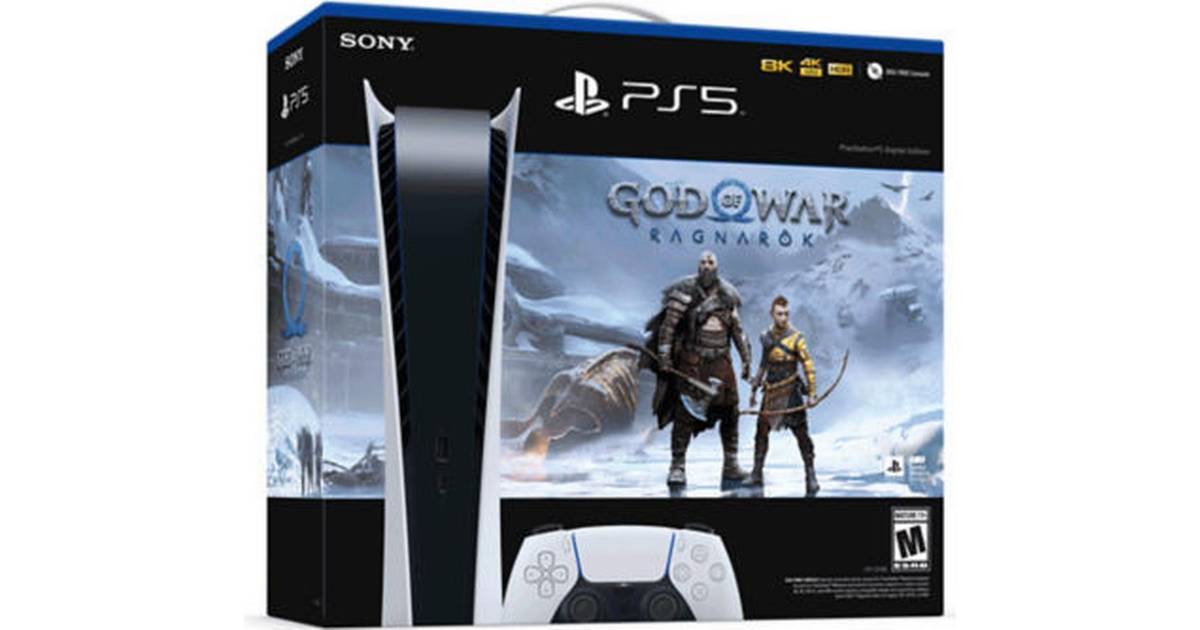 Sony PlayStation 5 - Digital Edition - God of War: Ragnarok Bundle • Pris »