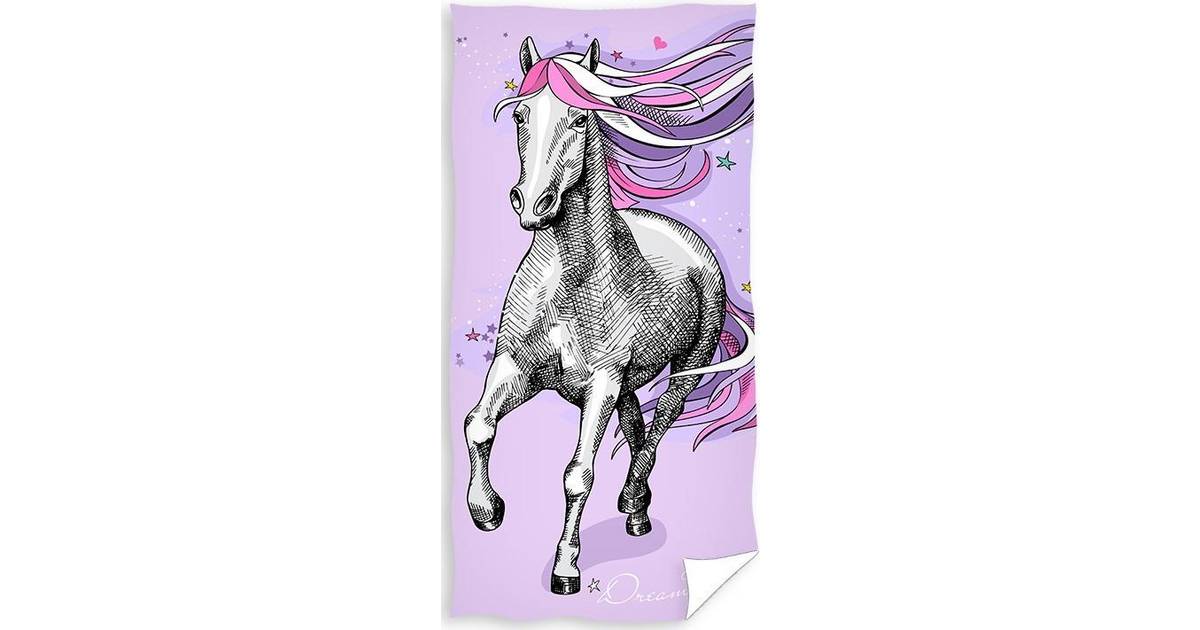MCU Häst pink Badhandduk 100 procent bomull • Pris »
