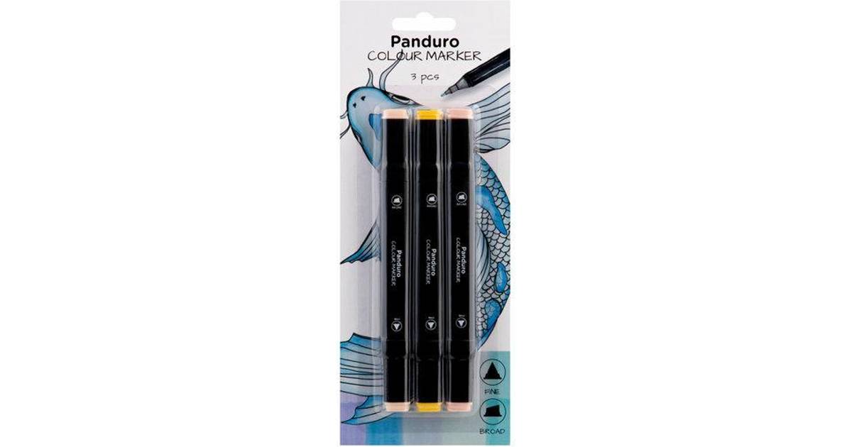 Panduro colour markers 3-pack – Earth Tones • Pris »