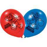 Amscan Latex Ballon Super Mario Red/Blue 6-pack • Pris »