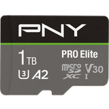PNY Pro Elite microSDXC Class 10 UHS-I U3 V30 A2 100/90MB/s 512GB +Adapter  • Pris »