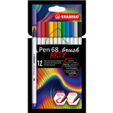 Stabilo Pen 68 Brush Arty 12-pack • Se PriceRunner »