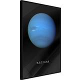 Artgeist The Solar System: Neptun Vit med passepartout Poster • Pris »