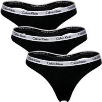 Calvin Klein Carousel Thongs 3-pack - Black/Black/Black
