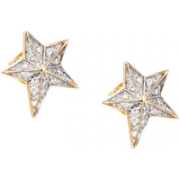 Efva Attling Catch A Falling Star Earrings - Gold/Diamonds