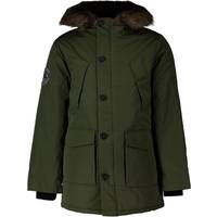 Superdry Everest Parka Jacket - Army Khaki • Se priser (5 butiker) »