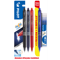 Pilot Frixion Clicker 0.7mm 3 + 1 with Refills