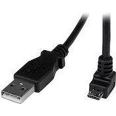 PVC - USB A-USB Micro-B - USB-kabel Kablar StarTech USB A-USB Micro-B (angled) 2.0 2m