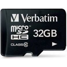 32 GB - USB 3.2 (Gen 1) Minneskort & USB-minnen Verbatim MicroSDHC Class 10 32GB