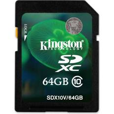 Kingston 64 GB Minneskort & USB-minnen Kingston SDXC Class 10 64GB