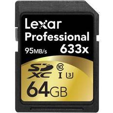Lexar Media Minneskort Lexar Media SDXC Professional UHS-I U3 95MB/s 64GB (633x)