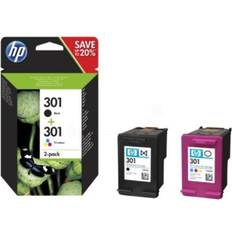 HP Svart Bläckpatroner HP 301 (N9J72AE) 2-pack (Black)
