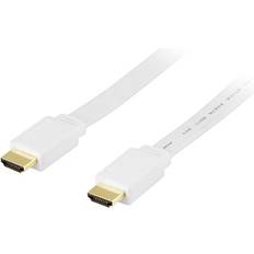 Deltaco HDMI-kablar - Standard HDMI-Standard HDMI Deltaco Gold Flat HDMI - HDMI Standard Speed with Ethernet 10m