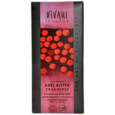 Vivani Superior Dark Chocolate with Cranberry 100g