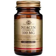 Solgar B-vitaminer Vitaminer & Mineraler Solgar Niacin Vitamin B3 100mg 100 st
