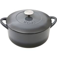 Denby Grytor Denby Halo Cast Iron Round med lock 4 L 24 cm