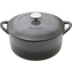 Denby Övriga grytor Denby Halo Cast Iron Round med lock 5.2 L 26 cm