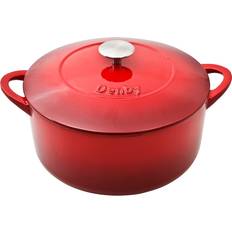 Denby Grytor Denby Pomegranate Cast Iron Round med lock 5.2 L 26 cm