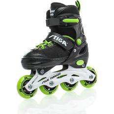 ABEC-3 - Junior Inlines & Rullskridskor STIGA Sports Tornado Inline Skates - Black/Lime Green