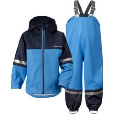 9-12M - Tunnare jackor Barnkläder Didriksons Waterman Regnställ - Sharp Blue (500495-332)