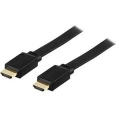 HDMI-kablar Deltaco Gold Flat HDMI - HDMI High Speed with Ethernet 7m