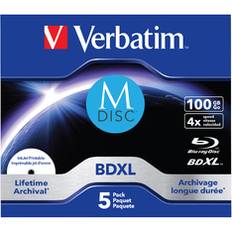 Optisk lagring Verbatim M-Disc 4x BD-R XL 100GB 5-pack Jewelcase