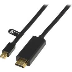 Deltaco DisplayPort-kablar Deltaco HDMI-DisplayPort Mini 3m