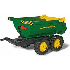 Rolly Toys Giant Half Pipe John Deere Twin Axle Trailer