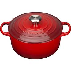 Induktionshäll Övriga grytor Le Creuset Cerise Signature med lock 4.2 L 24 cm