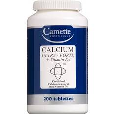 D-vitaminer - Kisel Fettsyror Camette Calcium Ultra Forte + Vitamin D3 200 st