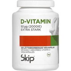 Skip Nutrition Vitaminer & Mineraler Skip Nutrition D-Vitamin 50mcg 120 st