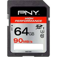 PNY High Performance SDXC Class 10 UHS-I U3 90/40MB/s 64GB
