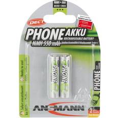 Ansmann Batterier - NiMH Batterier & Laddbart Ansmann DECT NiMH Micro AAA 550mAh MaxE 2-pack