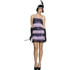 20-tal - Lila Maskeradkläder Smiffys Fever Flapper Costume Purple