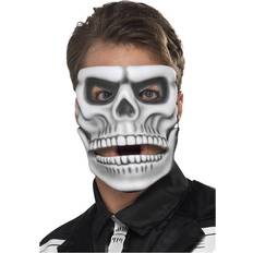 Smiffys Grå Ansiktsmasker Smiffys Day of the Dead Skeleton Mask